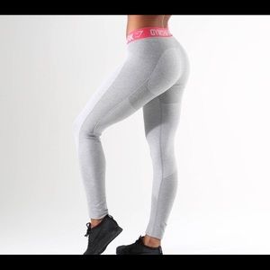 Gymshark Flex Leggings in Light Gray Pink